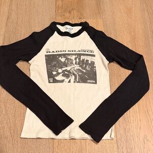 Brandy Melville Long Sleeve radio silence shirt